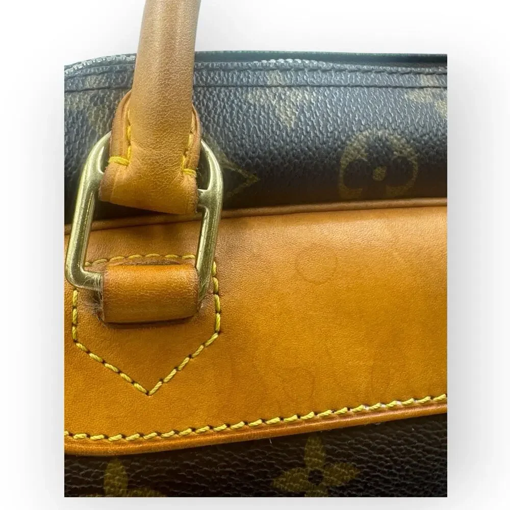 Monogram Deauville Handbag Boston Bag LV Satchel Made in France